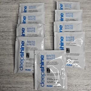 RUSK Deep Shine Brite White Lightener Powder‎ Sample Size 1 oz each - LOT OF 9